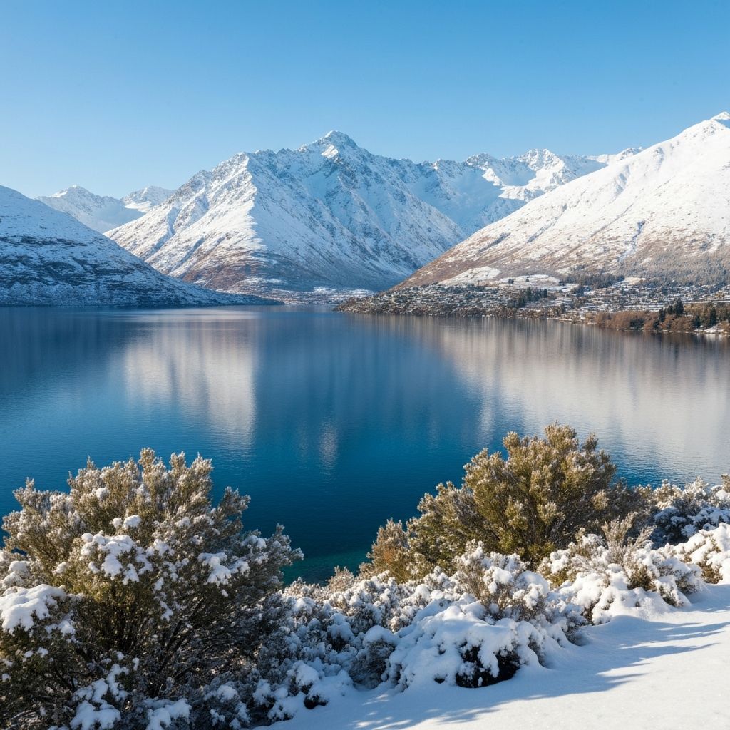 Winter mountain views
